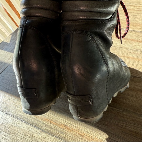 Sorel conquest leather wedge boots - Picture 4 of 9